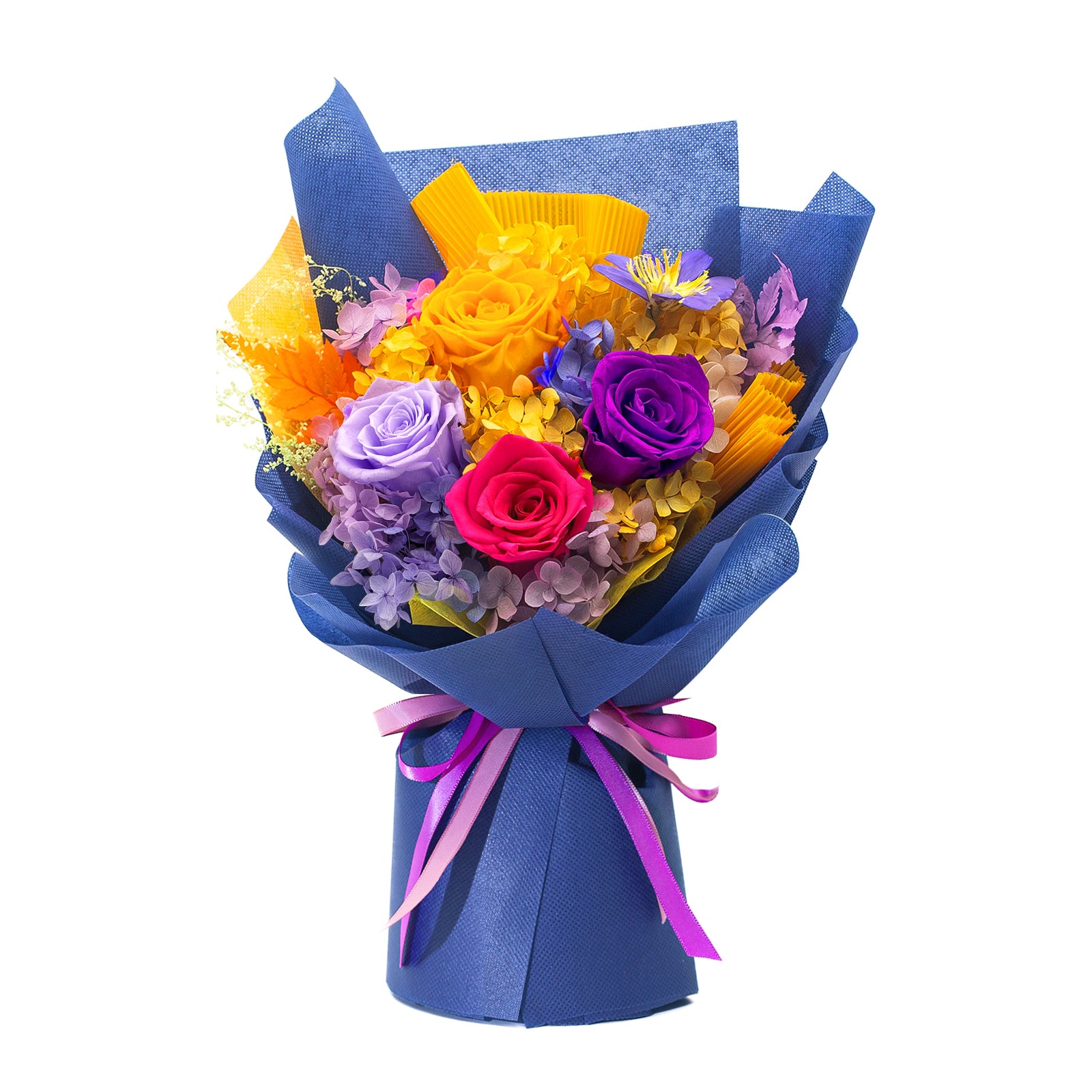 Preserved Flowers – Blue Paper