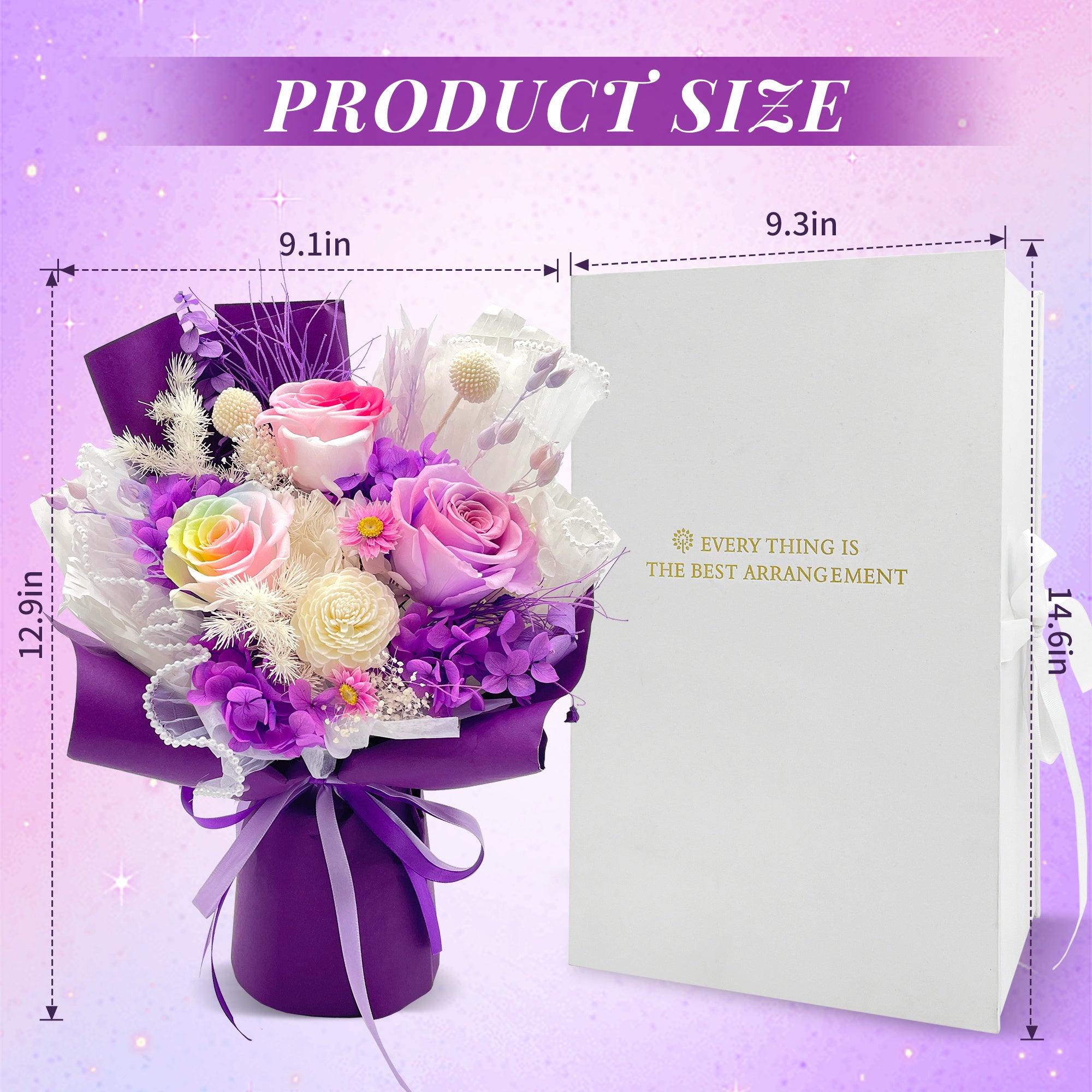 Preserved Flowers – Purple Paper