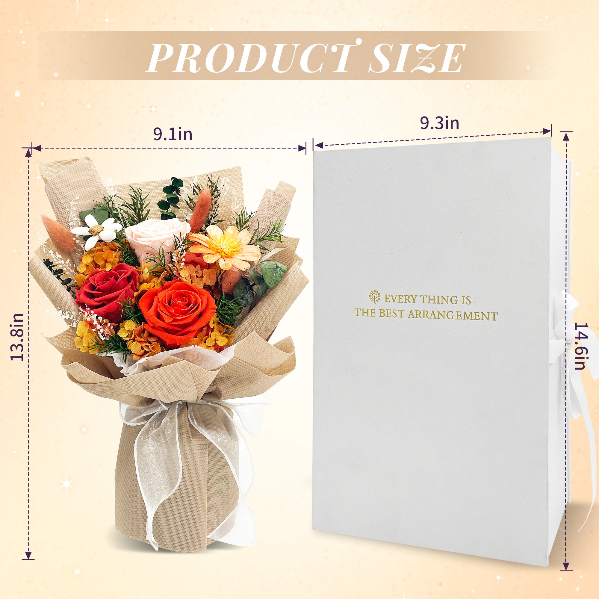 Preserved Flowers – Orange