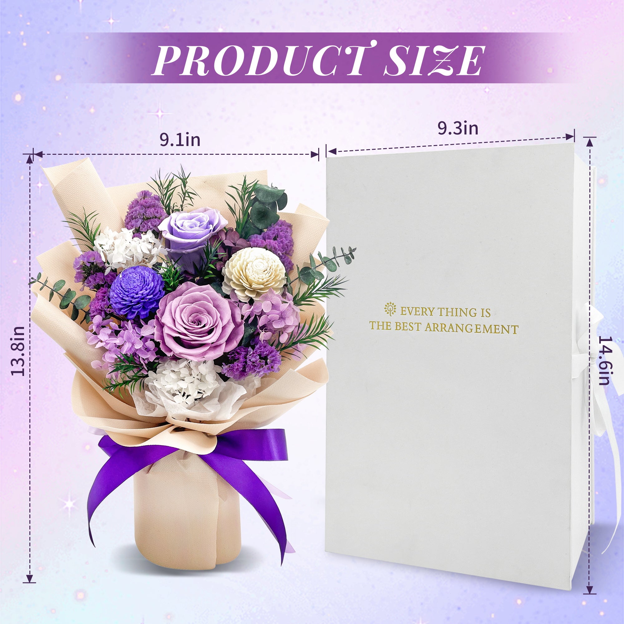 Preserved Flowers – Yellow Paper