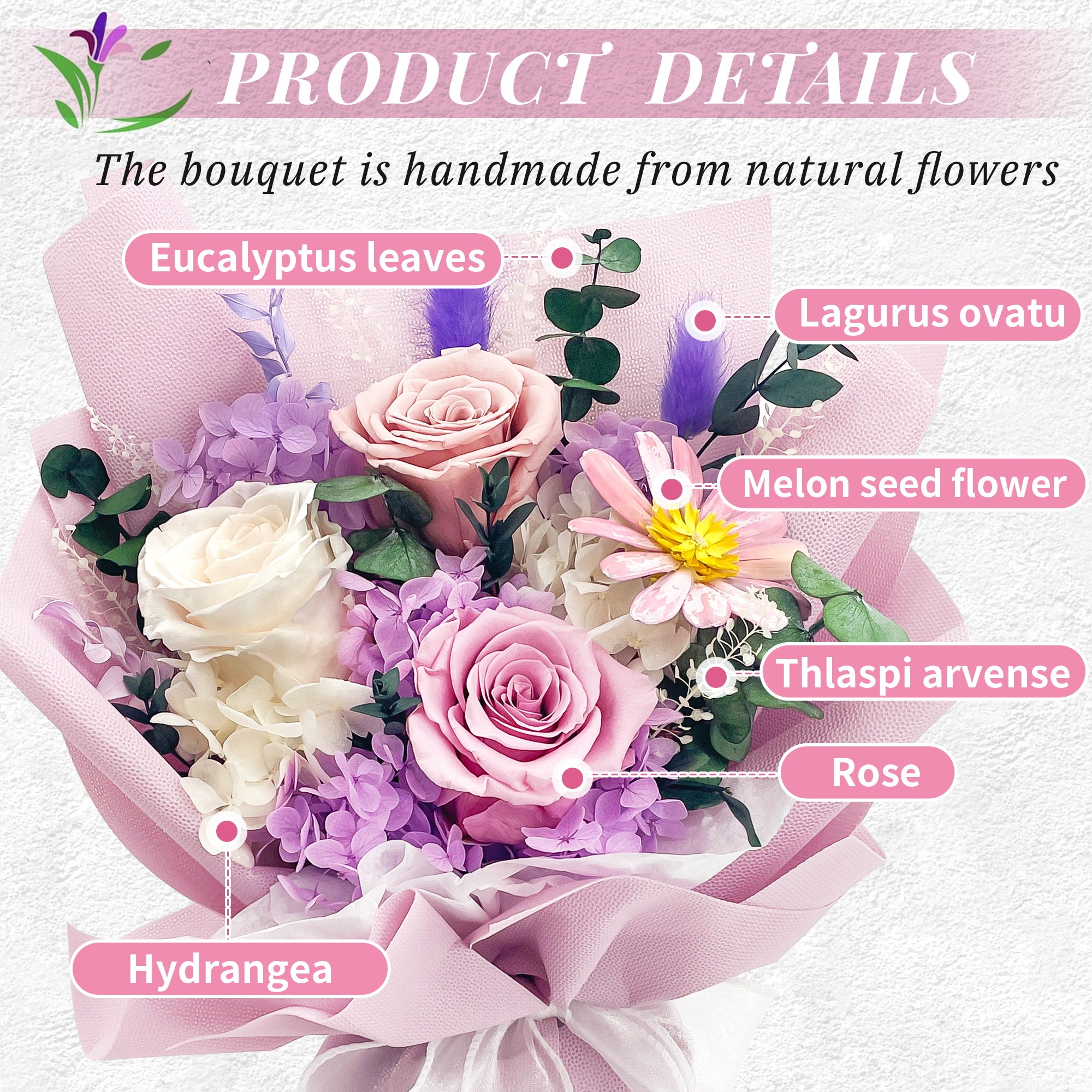 Preserved Flowers – Pink