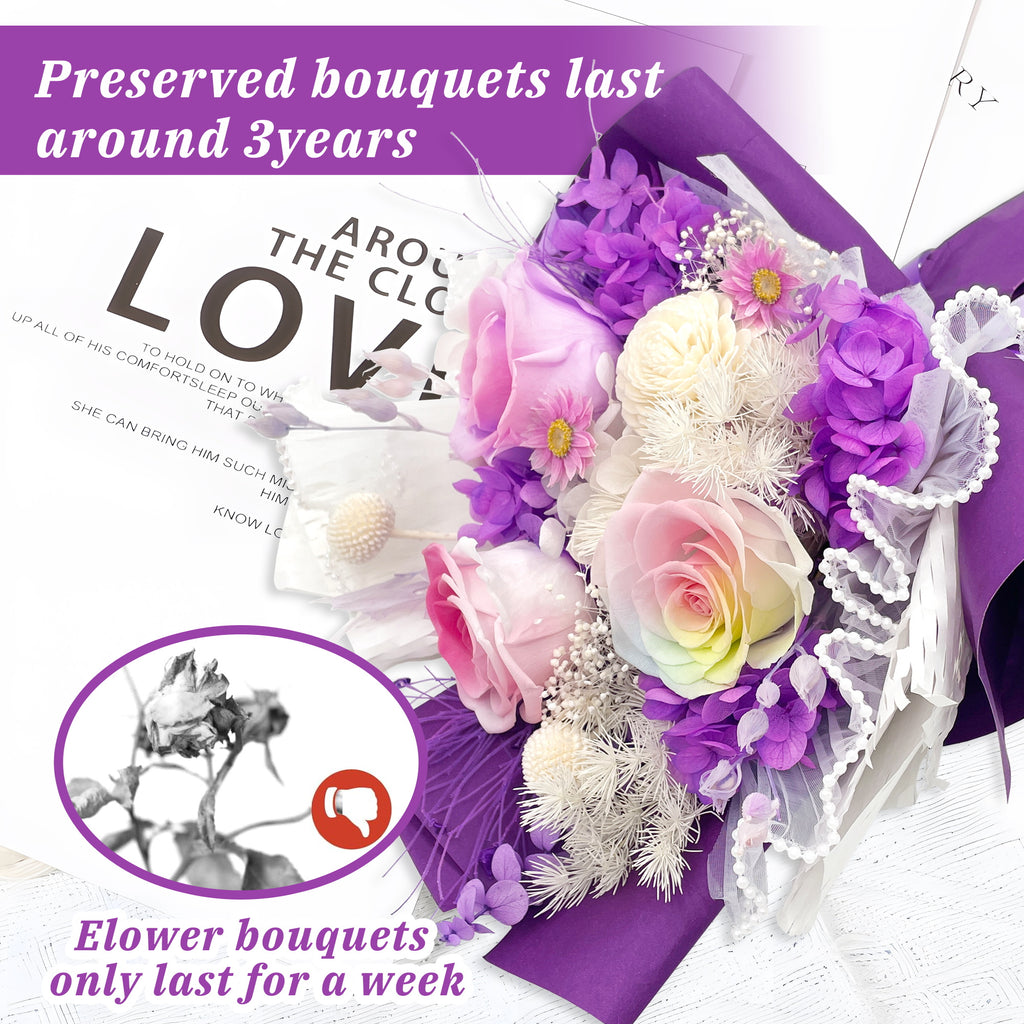Preserved Flowers – Purple Paper