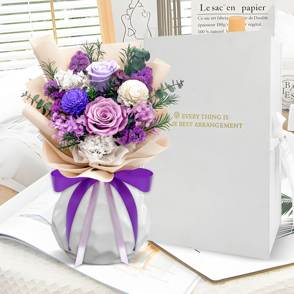 Preserved Flowers – Yellow Paper