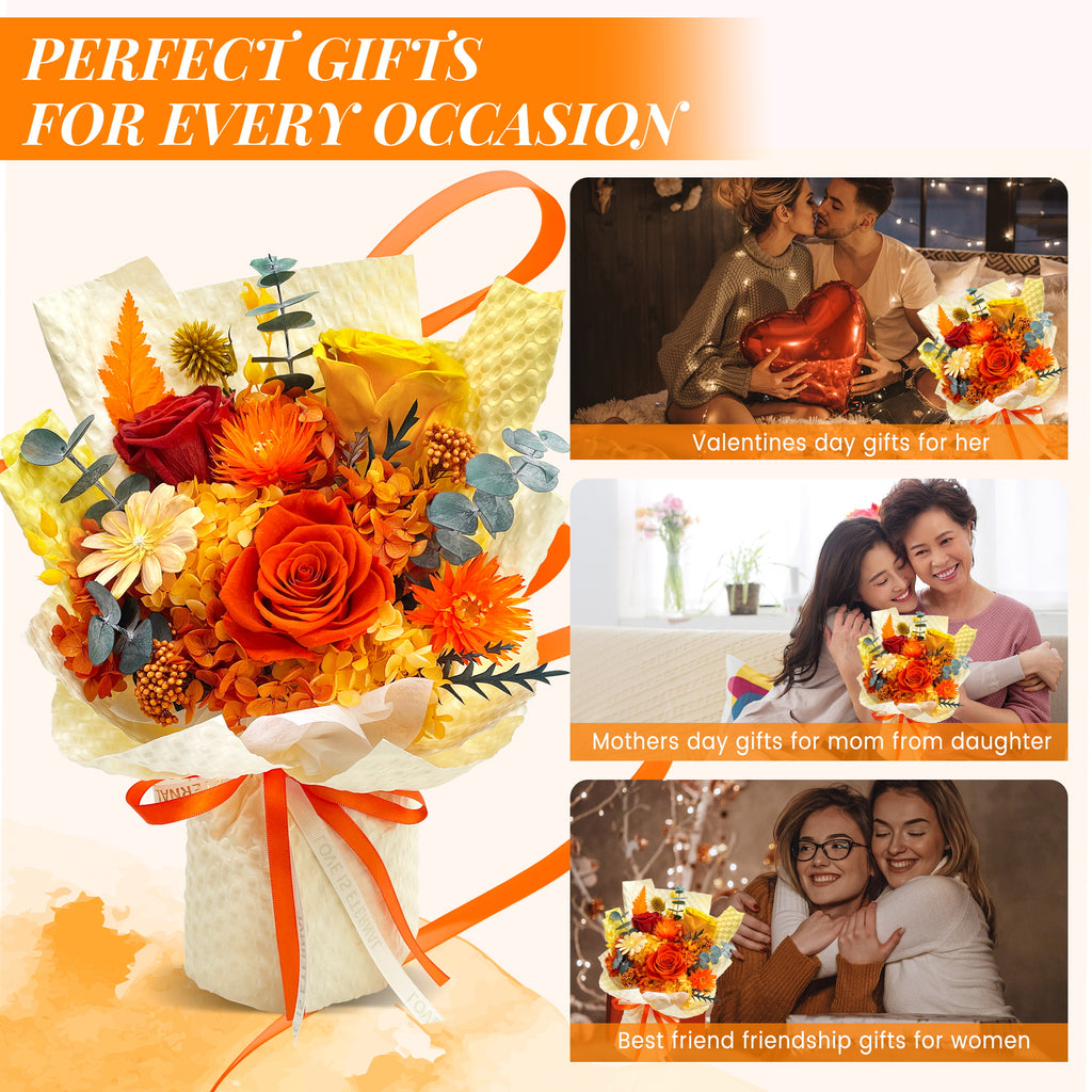 Preserved Flowers – Light Yellow Cardboard