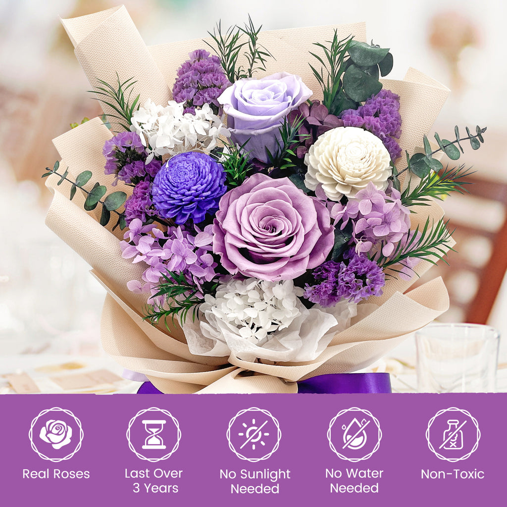 Preserved Flowers – Yellow Paper