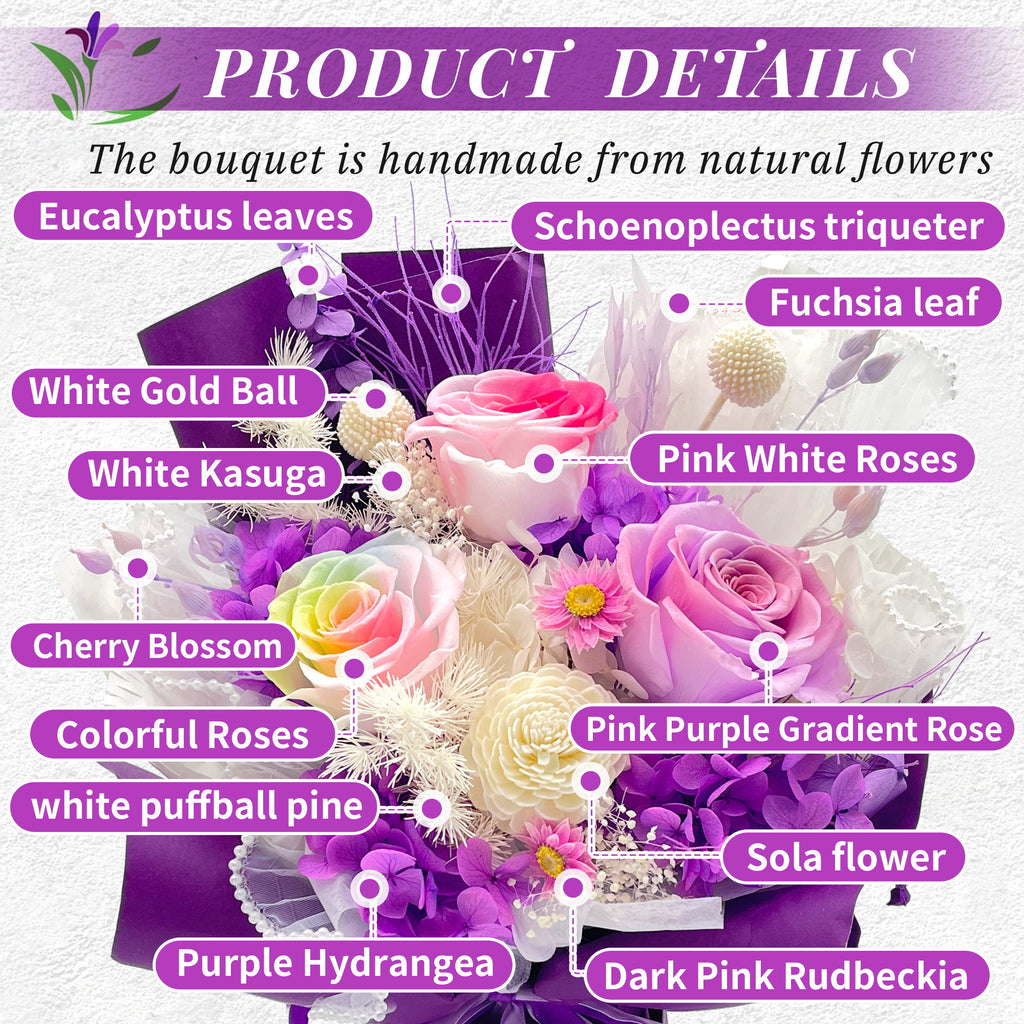 Preserved Flowers – Purple Paper